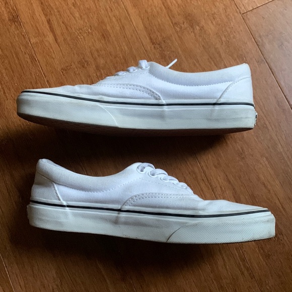 Vans Era True White Canvas Unisex Low Profile Skate Shoes Size W8/M6.5 - Picture 9 of 15